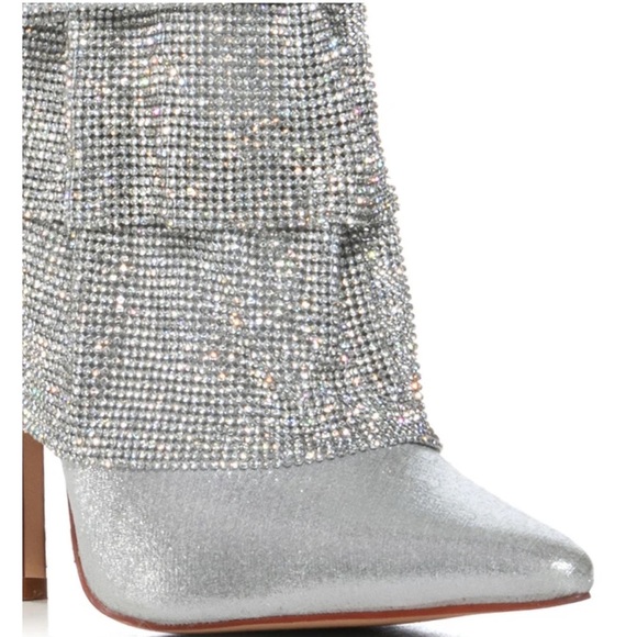 🔥🔥 AZALEA WANG Chilton Chainmail Draped Booties🔥🔥NWT SZ 11 - Picture 14 of 15